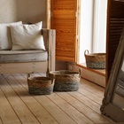 Корзины для хранения SL Home, плетёные, ручной работы, 3 шт., 30×23×16 см до 37×27×19 см - Фото 7