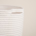 Корзина для хранения SL Home, плетёная, ручной работы, 35×35×30 см, белая - Фото 7