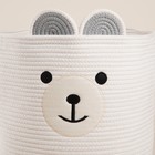 Корзина для хранения SL Home, плетёная, ручной работы, 35×35×30 см, белая - Фото 6