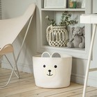 Корзина для хранения SL Home, плетёная, ручной работы, 35×35×30 см, белая - Фото 2