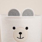 Корзина для хранения SL Home, плетёная, ручной работы, 29×29×26 см, белая - Фото 6