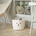 Корзина для хранения SL Home, плетёная, ручной работы, 29×29×26 см, белая - Фото 2