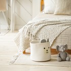 Корзина для хранения SL Home, плетёная, ручной работы, 29×29×26 см, белая - Фото 3