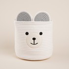 Корзина для хранения SL Home, плетёная, ручной работы, 22×22×22 см, белая - Фото 3