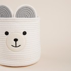 Корзина для хранения SL Home, плетёная, ручной работы, 22×22×22 см, белая - Фото 7