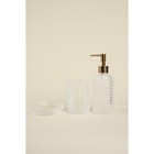 Аксессуары для ванной SL Home, 3 предмета: дозатор, мыльница, стакан - Фото 1