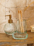 Аксессуары для ванной SL Home, 3 предмета, дозатор, мыльница, стакан - Фото 3