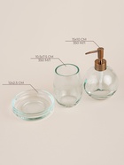 Аксессуары для ванной SL Home, 3 предмета, дозатор, мыльница, стакан - Фото 4