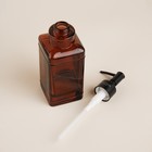 Дозатор для мыла SL Home, 360 мл, стекло, коричневый - Фото 4