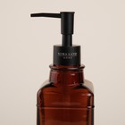 Дозатор для мыла SL Home, 360 мл, стекло, коричневый - Фото 5