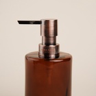 Аксессуары для ванной SL Home, 3 предмета, дозатор, мыльница, стакан, коричневый - Фото 5