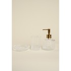 Набор для ванной, 3 предмета: дозатор, мыльница, стакан - Фото 1