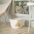 Корзина для хранения SL Home «Радуга», плетёная, ручной работы, 30×40×25 см, белая - Фото 6