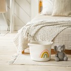 Корзина для хранения SL Home «Радуга», плетёная, ручной работы, 30×40×25 см, белая - Фото 2