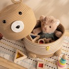 Корзина для игрушек SL Home «Медведь», плетёная, ручной работы, 25×26×41 см, коричневая - Фото 6