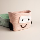 Корзина для игрушек SL Home «Грузовик», плетёная, ручной работы, 42×23×17 см - Фото 4