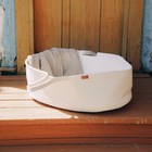 Корзина для хранения SL Home, с матрасом, плетёная, ручной работы, 70×38×25 см, белая - Фото 8