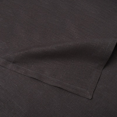 Скатерть «Этель» Linen collection graphite, 145×185 см, 100%лён 265 г/м², графитовая