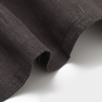 Скатерть «Этель» Linen collection graphite, 145×185 см, 100%лён 265 г/м², графитовая
