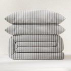 Постельное бельё евро «Этель» Stripes, новосатин - фото 26455140