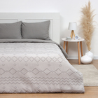 Покрывало евро LoveLife Tufting: Орнамент, 200×230±5 см, микрофайбер, серое - Фото 1