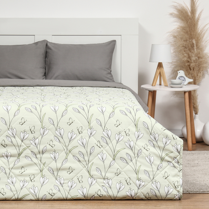 

Покрывало LoveLife евро Tulips 200*230±5 см, жатка, 100% п/э