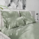 Наволочка 220ТС Этель 70*70 см, цв.олива, сатин, 100% хлопок - фото 24730818