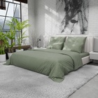 Наволочка 220ТС Этель 70*70 см, цв.олива, сатин, 100% хлопок - фото 24730819