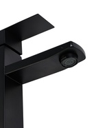 УЦЕНКА Смеситель для раковины ZEIN Z2393, картридж 40 мм, короткий излив, нерж.сталь, черный - Фото 6