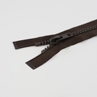 Молния «Трактор», №8, разъёмная, 2 замка, замки автомат, 100 см, цвет коричневый (комплект 2 шт) - фото 27618967