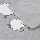 Комплект женский домашний (футболка,шорты) "Барашки", цвет светло-серый, размер 52 - фото 24989238