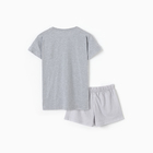 Комплект женский домашний (футболка,шорты) "Барашки", цвет светло-серый, размер 52 - фото 24989240