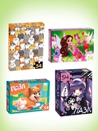 Пазлы большой набор, 20в1 МИКС, 54 элемента в каждом пазле - Фото 5