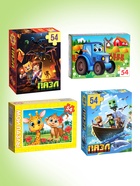 Пазлы большой набор, 20в1 МИКС, 54 элемента в каждом пазле - Фото 8