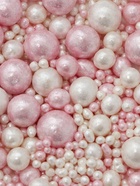 Посыпка кондитерская «БЛЕСК НЕЖНЫЙ» (Розовый, белоснежный), 50 г - Фото 2