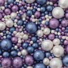 Кондитерская посыпка "Блеск": белоснежная, фиолетовая, синяя, 50 г - Фото 3