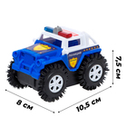 УЦЕНКА Джип-перевёртыш «Полиция», работает от батареек, синий - Фото 4