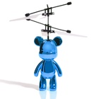 УЦЕНКА Супербол «Мишка Флай», летает, работает от аккумулятора, синяя - Фото 2