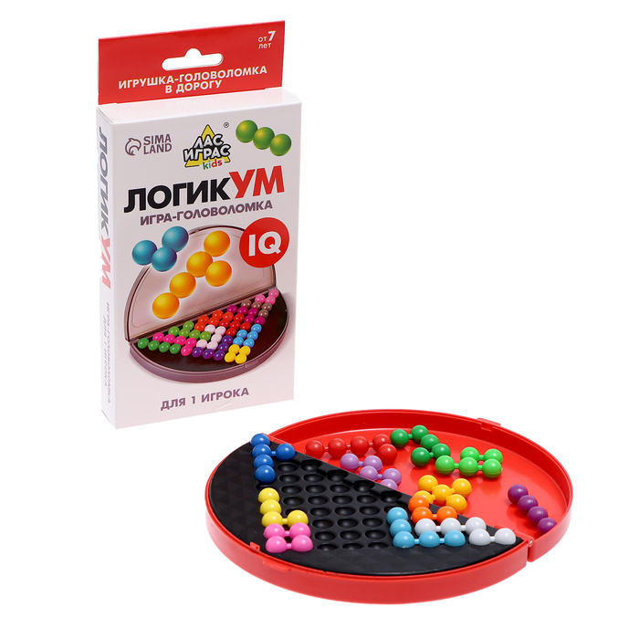 Настольная игра-головоломка на логику «ЛогикУМ», 180 заданий, 1 игрок, 7+, уценка - Фото 1