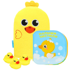 Набор для малыша: мочалка и игрушки для купания "Утята" - фото 321796932