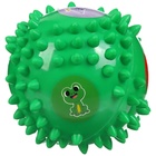Развивающий тактильный мячик "Ежик", диаметр 9 см, с пищалкой, в пакете, Крошка Я - фото 4531151