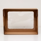 Коробка под торт с окном, крафт, 30×40×12 см - Фото 4