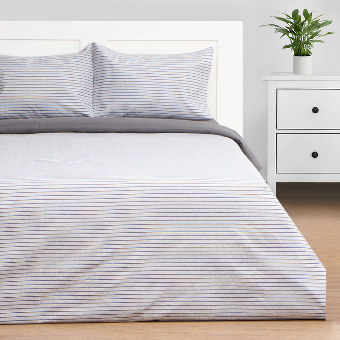

Постельное бельё Этель 2 сп Stripes 180х215 см, 200х225 см, 50х70± 3 см-2 шт, новосатин