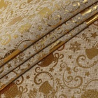 Лоскут «Игрушки новогодние», 48 × 48 см, цвет золотой - Фото 1