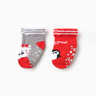 Набор махровых носков Крошка Я "Северные друзья", 2 пары, размер 10-12 см - фото 10436210