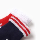Набор махровых носков Крошка Я "Новогодние мордашки", 2 пары, размер 8-10 см - Фото 3