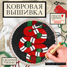 Набор для творчества «Ковровая вышивка», змея, с пяльцами, с трафаретом - Фото 1