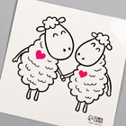 Переводная тату на тело чёрная «Барашки», 6×6 см - Фото 6