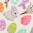 Переводные тату цветные «Пасхальные яички и кролик», временные татуировки, 10×10 см - Фото 6
