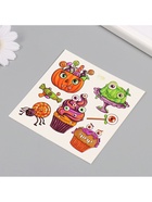 Переводные тату на тело цветные «Ужасные сладости», 10?10 см (комплект 3 шт) - фото 40589088